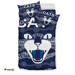 Geelong Bedding Set Cats Indigenous - Navy