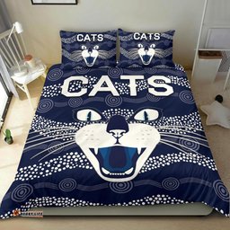 Geelong Bedding Set Cats Indigenous - Navy