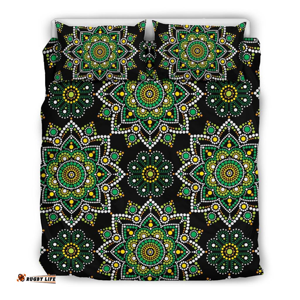 Aboriginal Bedding Sets, Mandala Art Circle Dot Painting Ver02