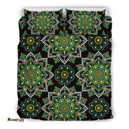 Aboriginal Bedding Sets, Mandala Art Circle Dot Painting Ver02