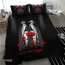 VibeHoodie Bedding Set - Anzac Remembrance Day Lest We Forget Bedding Set