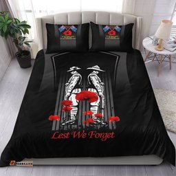 VibeHoodie Bedding Set - Anzac Remembrance Day Lest We Forget Bedding Set