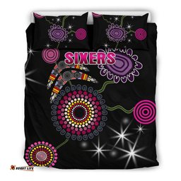 Sydney Bedding Set Sixers Indigenous - Black