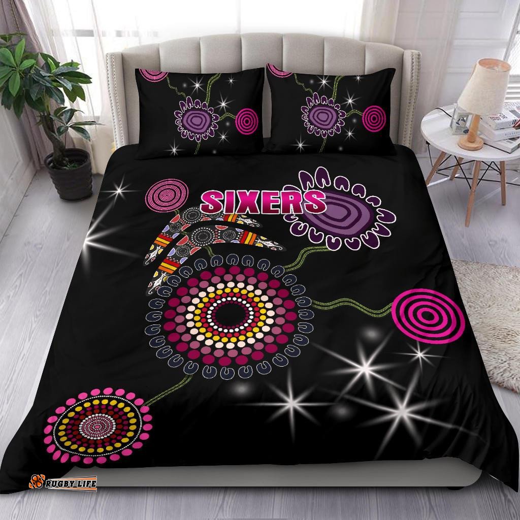 Sydney Bedding Set Sixers Indigenous - Black