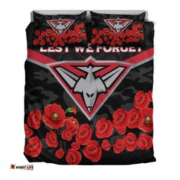 Essendon Bombers Anzac Day Bedding Set - Indigenous Art -