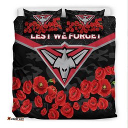 Essendon Bombers Anzac Day Bedding Set - Indigenous Art -