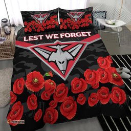 Essendon Bombers Anzac Day Bedding Set - Indigenous Art -