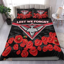 Essendon Bombers Anzac Day Bedding Set - Indigenous Art -