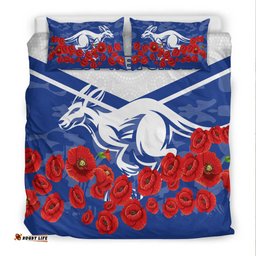 Kangaroos Anzac Day Indigenous Art Bedding Set -