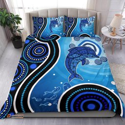 Aboriginal Bedding Set - Dolphin And Aboriginal Dot Patterns