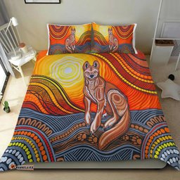 Australia Indigenous Bedding Set Aussie Life - Wolf 10