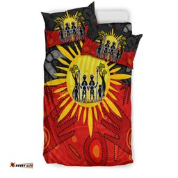 Aboriginal Family Bedding Set Flag Style