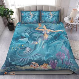 Bedding Set - Australia Beautiful Mermaid With Dolphin