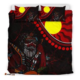 Aboriginal Bedding Set - Indigenous People And Sun