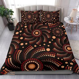Aboriginal Bedding Set , Aboriginal Circle Dot Painting Patterns