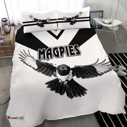 Western Suburbs Magpies Bedding Set Original Style - White