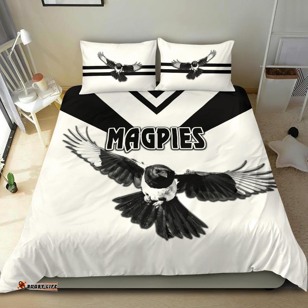 Western Suburbs Magpies Bedding Set Original Style - White
