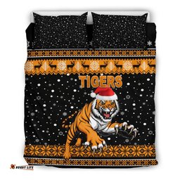 Wests Christmas Bedding Set Tigers Unique Vibes - Black