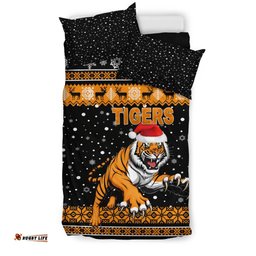 Wests Christmas Bedding Set Tigers Unique Vibes - Black
