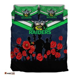 Canberra Raiders Anzac Day Bedding Set - Indigenous Art -