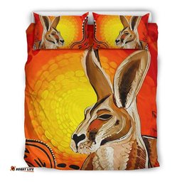 Kangaroo Bedding Sets, Aboriginal Patterns Drawing Painting