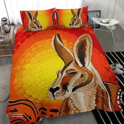 Kangaroo Bedding Sets, Aboriginal Patterns Drawing Painting