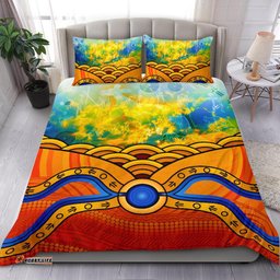 Aboriginal Bedding Set, Australia Kangaroo Sky