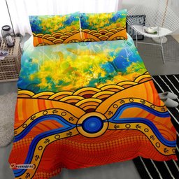 Aboriginal Bedding Set, Australia Kangaroo Sky