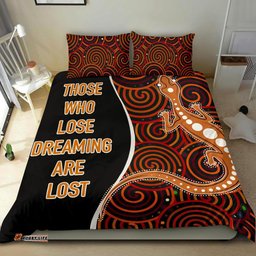 Aboriginal Bedding Set - Indigenous Lizard Dreaming