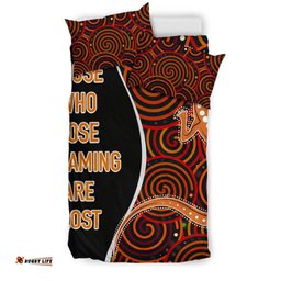 Aboriginal Bedding Set - Indigenous Lizard Dreaming