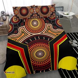 Bedding Set - Aboriginal With Dot Painting Art