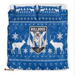 Canterbury-Bankstown Bulldogs Bedding Set - Christmas Ugly Style -