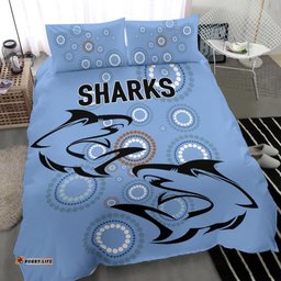 Cronulla Bedding Set Sharks Unique Indigenous