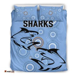 Cronulla Bedding Set Sharks Unique Indigenous
