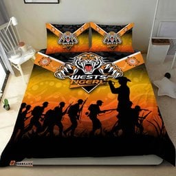 Wests Tigers Anzac Day Indigenous Art Bedding Set -