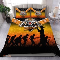 Wests Tigers Anzac Day Indigenous Art Bedding Set -