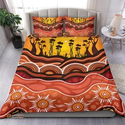 Aboriginal Bedding Set - Boab Tree Dot Painting Ver01