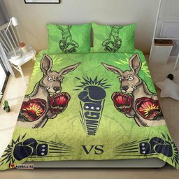 Aboriginal Bedding Set - Kangaroo Boxing