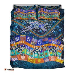 Australia Indigenous Bedding Set - Dot Painting Art -
