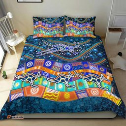 Australia Indigenous Bedding Set - Dot Painting Art -