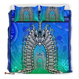 Bedding Set - Turtle Background With Dhari Mask