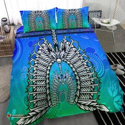 Bedding Set - Turtle Background With Dhari Mask