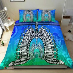 Bedding Set - Turtle Background With Dhari Mask