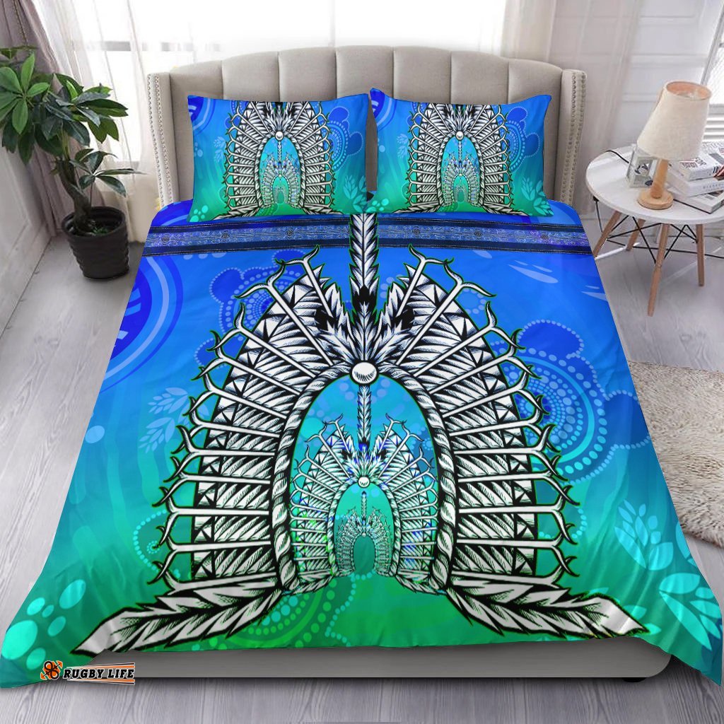 Bedding Set - Turtle Background With Dhari Mask
