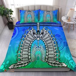 Bedding Set - Turtle Background With Dhari Mask