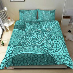 Turtle Bedding Set Aboriginal Green Style
