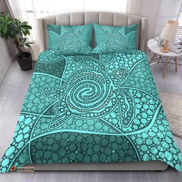 Turtle Bedding Set Aboriginal Green Style
