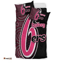Sydney Sixers Bedding Set Cricket Aboriginal Dot Patterns