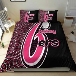 Sydney Sixers Bedding Set Cricket Aboriginal Dot Patterns