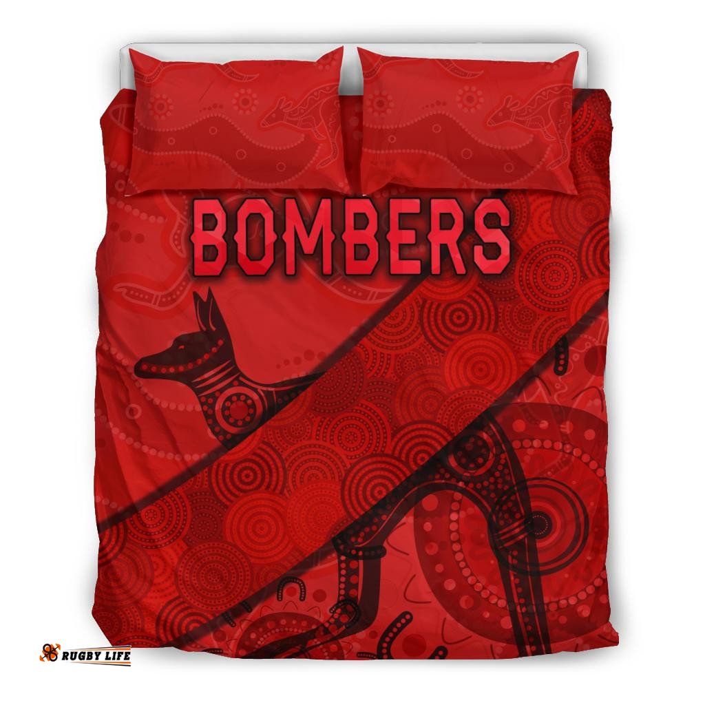 Essendon Bedding Set Indigenous Bombers - Red